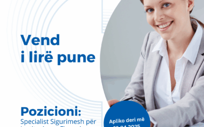 NJOFTIM PËR VËND TË LIRË PUNE NË TIRANË- Specialist Sigurimesh për Institucionet Financiare Jo Banka,  Drejtoria e Përgjithshme