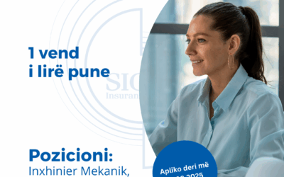 NJOFTIM PËR VEND TË LIRË PUNE NË DURRËS- Inxhinier Mekanik