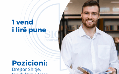 NJOFTIM PËR VEND TË LIRË PUNE- Drejtor Shitje Produket e Jetës dhe Pensioneve, Vlorë