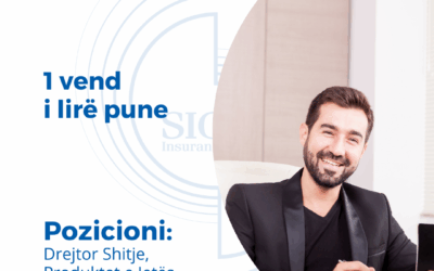 NJOFTIM PËR VEND TË LIRË PUNE- Drejtor shitje Produket e Jetës dhe Pensioneve, Lezhë