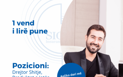 NJOFTIM PËR VEND TË LIRË PUNE - Drejtor Shitje Produket e Jetës dhe Pensioneve, Shkodër