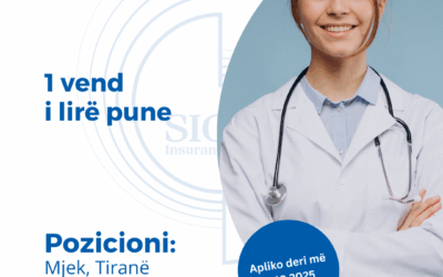 NJOFTIM PËR VEND TË LIRË PUNE - Mjek, Tiranë